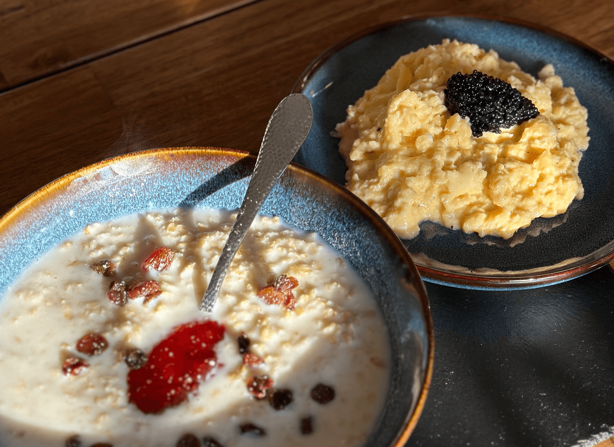 Scrambled Eggs and Porridge